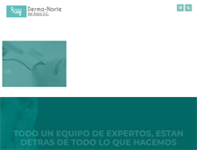 Tablet Screenshot of dermanorte.com.mx